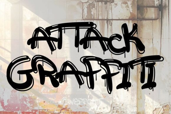 Attack Graffiti: Capturing the Raw Spirit of Street Art in Typography
