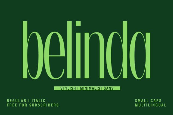 Belinda: The Sleek Sans-Serif for Modern Branding