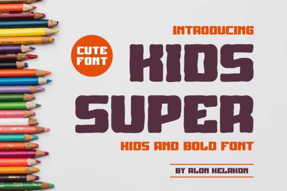 Kids Super: The Bold Typeface for High-Impact Design Projects