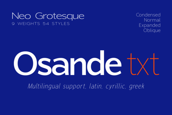 Osande Txt: A Fresh Take on Modern Sans Serif Typography