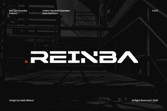 Reinba: Commanding Attention with Industrial Modern Typography