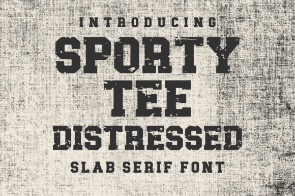 Sporty Tee Distressed: The Typeface That Brings Energy to Every Design