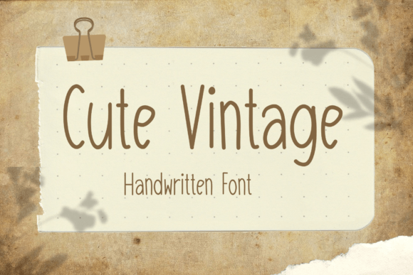 Why Cute Vintage Font Brings a Friendly Handwritten Vibe to Your Work
